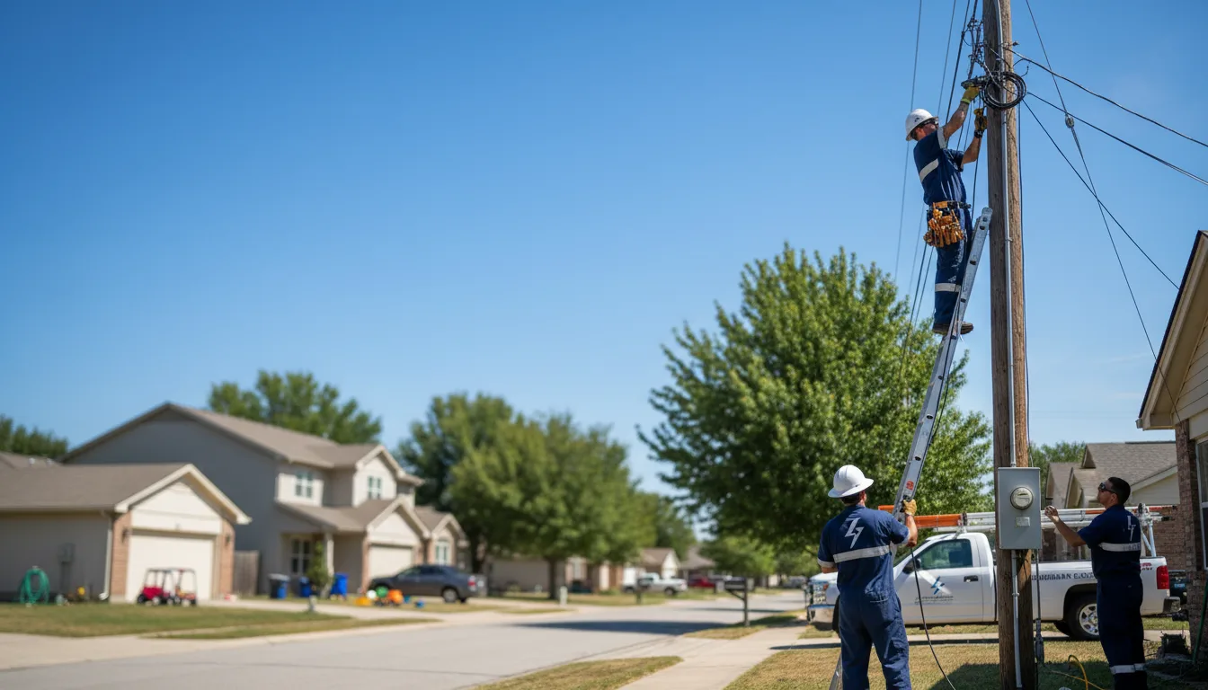 Residential electrician providing installation services in Villanueva, NM